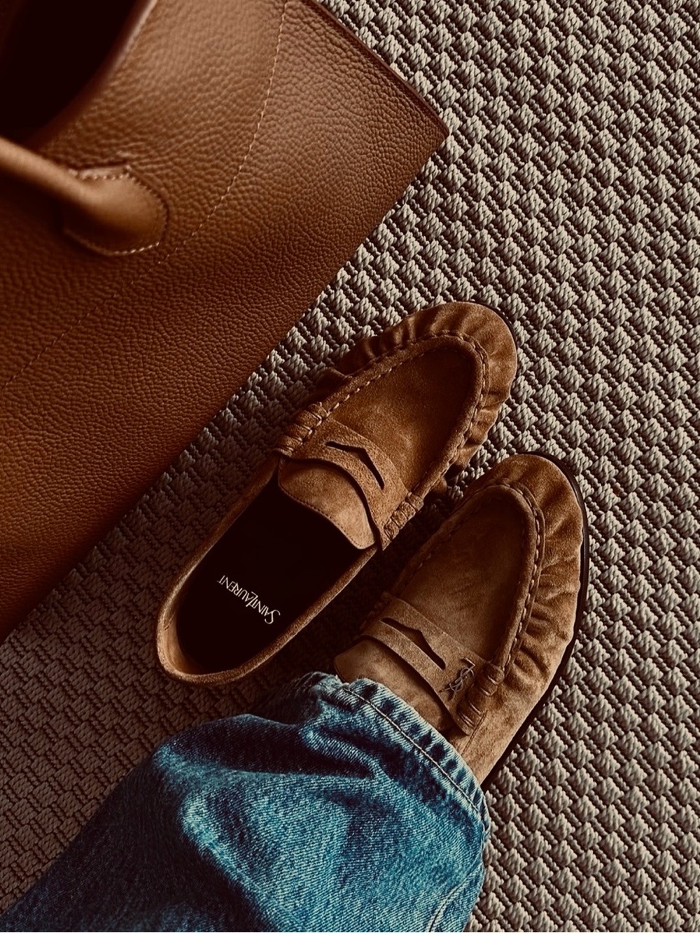 YSL Saint Laurent Le Loafer Slip On Penny Loafers Size EU 39 / US 8